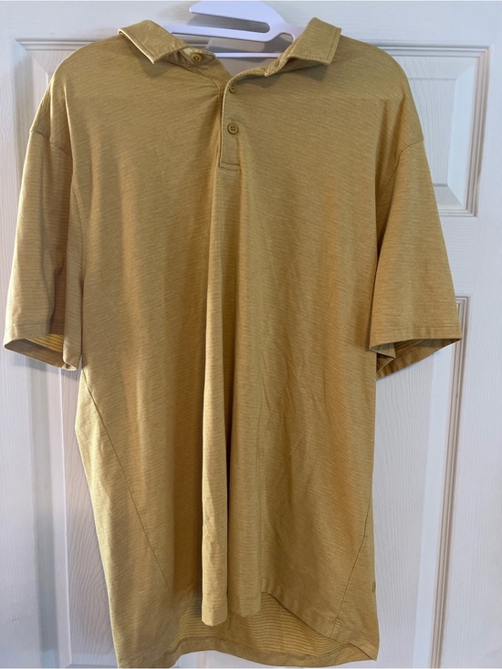 lululemon athletica Other - #199 Lululemon Men’s Polo Shirt XL Mustard Yellow Brown Performance Golf Casual